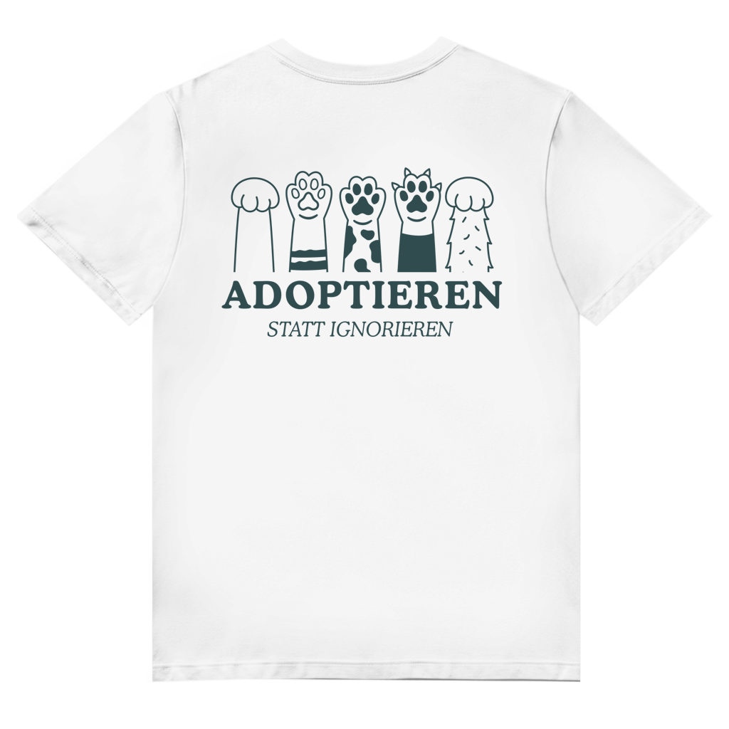 Adoptieren statt Ignorieren - Premium Bio V-Neck Herren