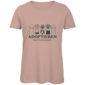 Adoptieren statt ignorieren – Premium Bio T-Shirt Damen
