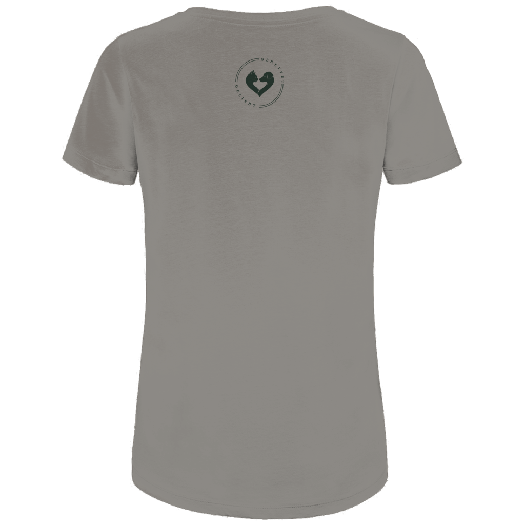 Adoptieren statt ignorieren – Premium Bio T-Shirt Damen