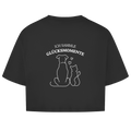 Glücksmomente – Oversize Crop Top Damen