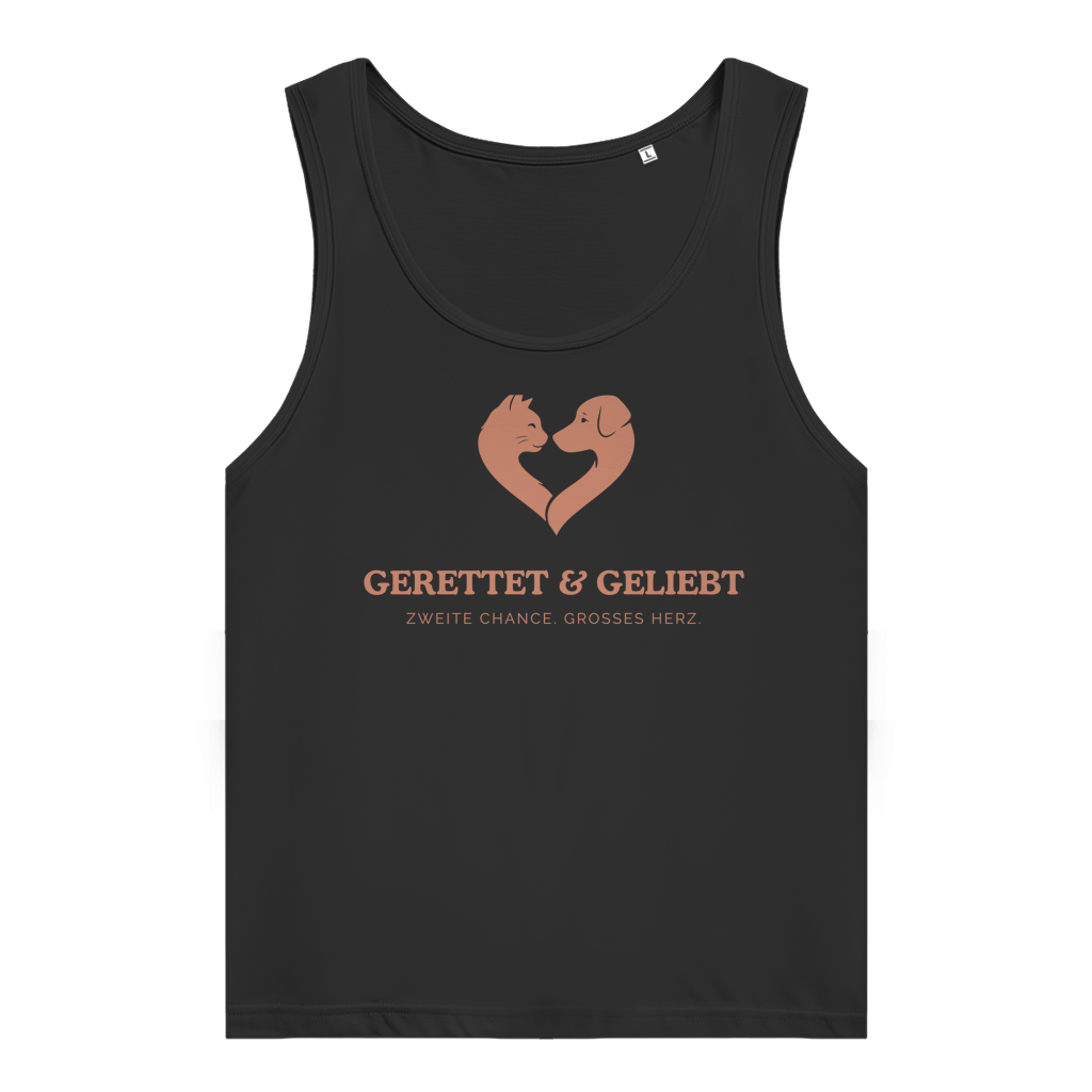 Gerettet & Geliebt – Organic Tank Top Damen