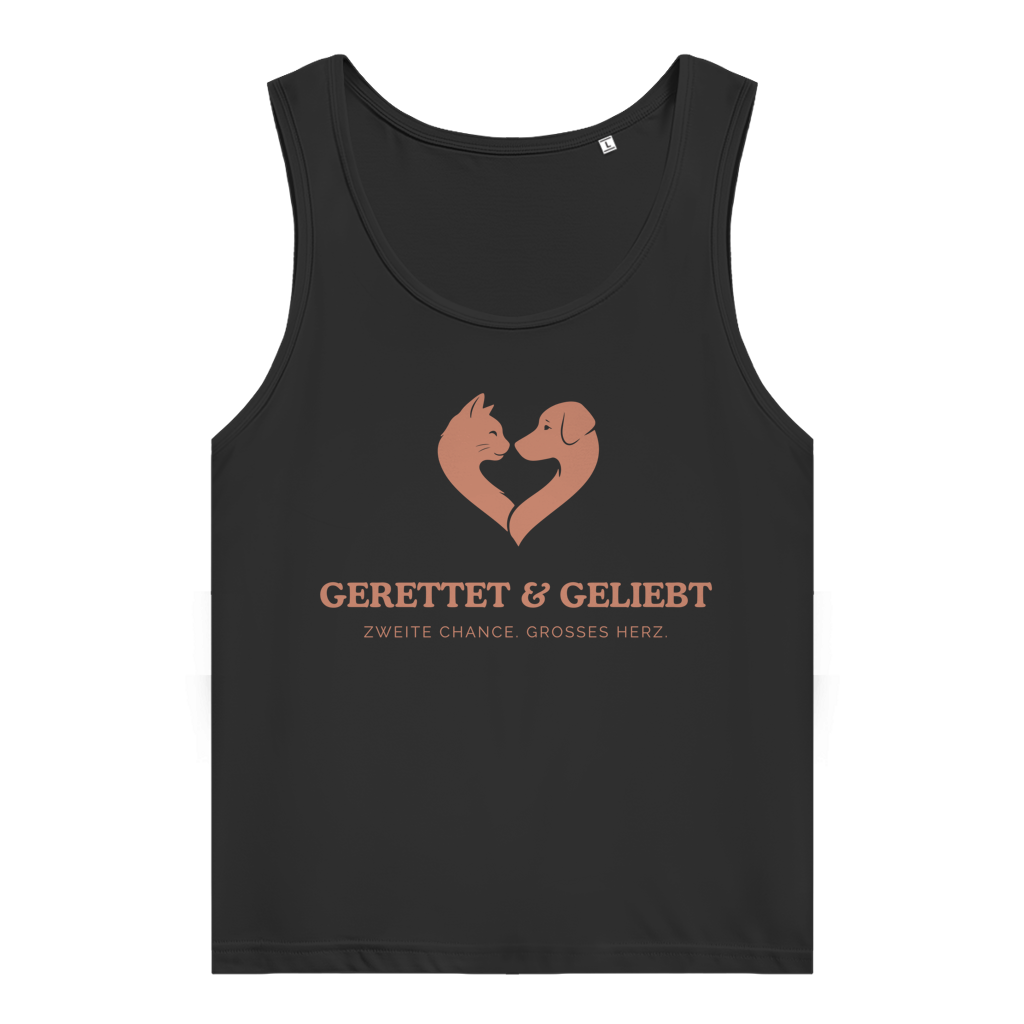 Damen Premium Organic Tank Top „Gerettet & Geliebt“