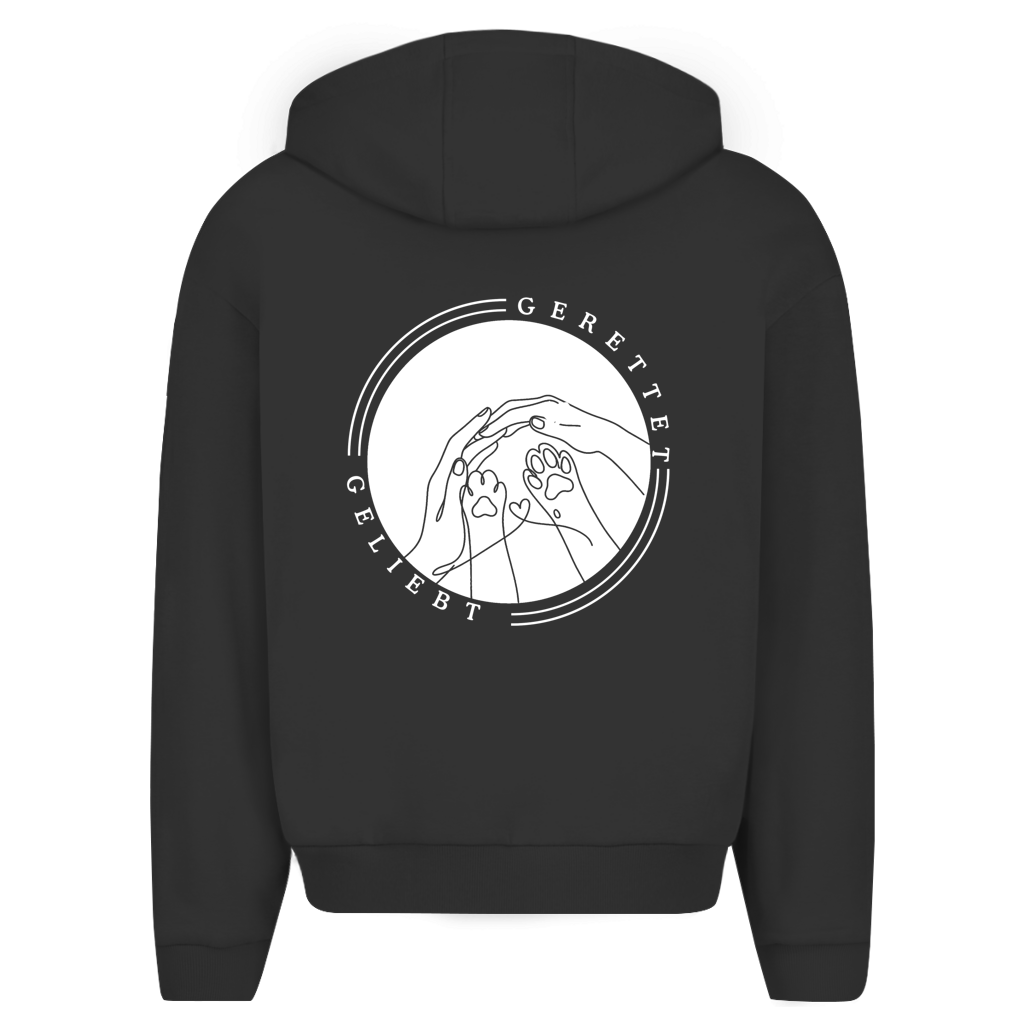Hand & Pfote – Premium Bio Zip-Hoodie Herren