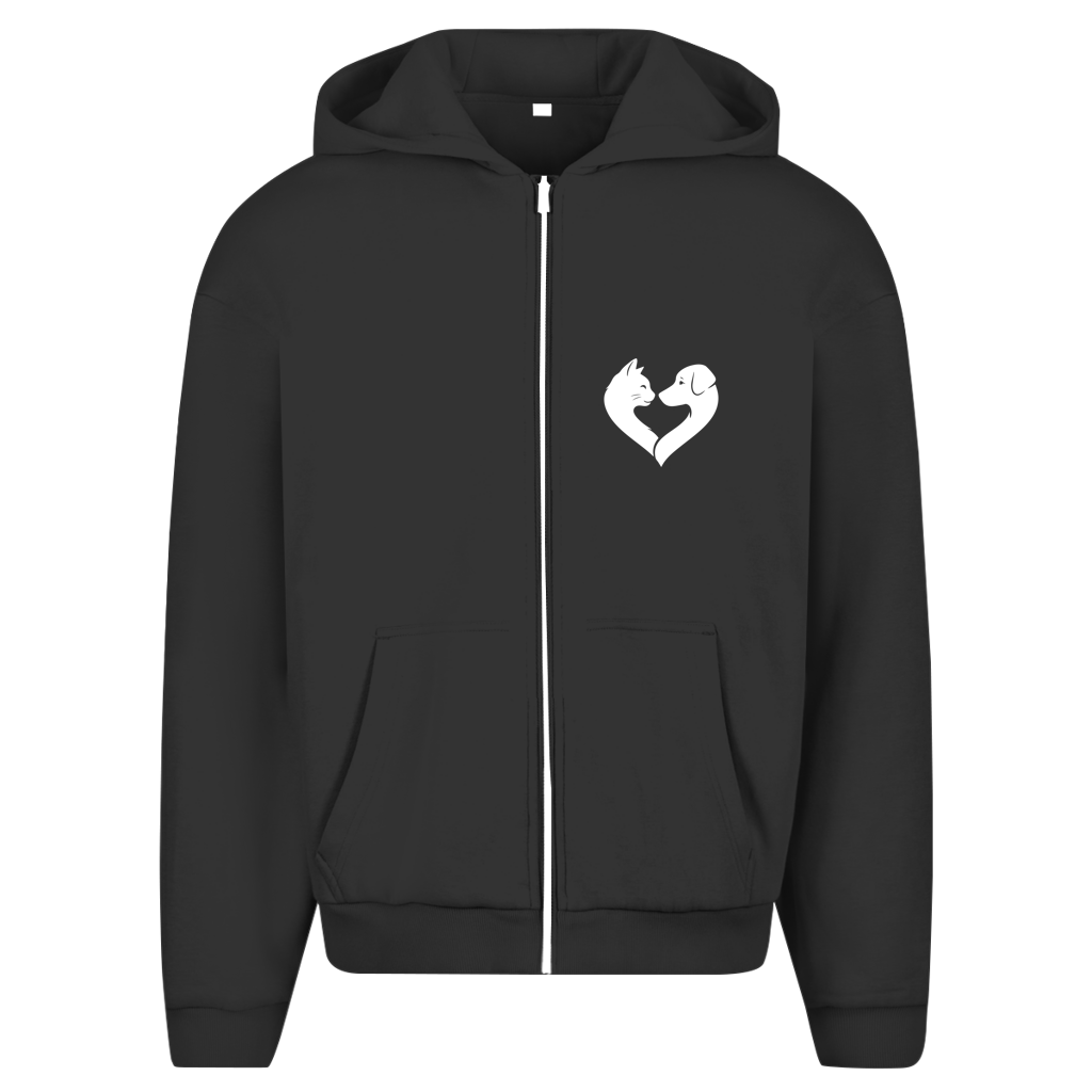 Hand & Pfote – Premium Bio Zip-Hoodie Herren