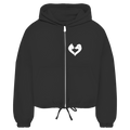 Glücksmomente – Premium Bio Zip-Hoodie Damen