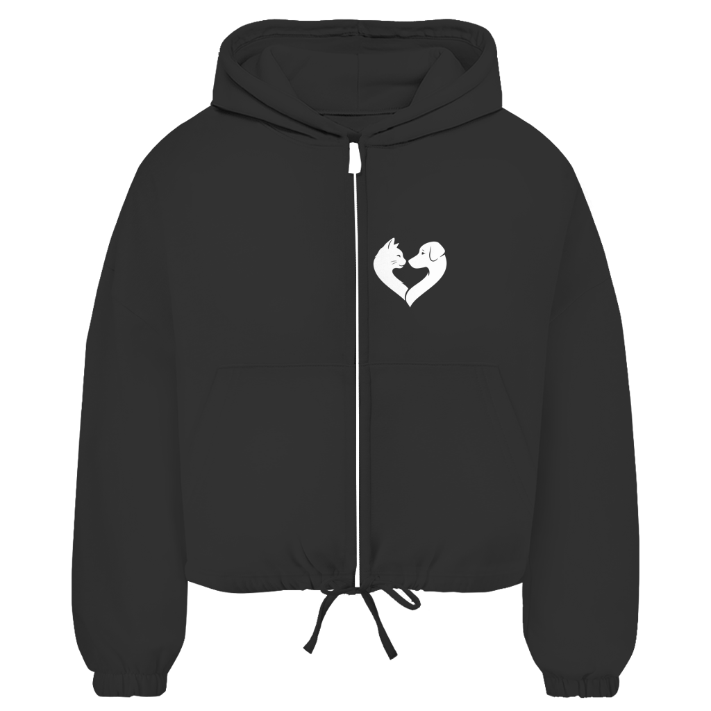 Glücksmomente – Premium Bio Zip-Hoodie Damen