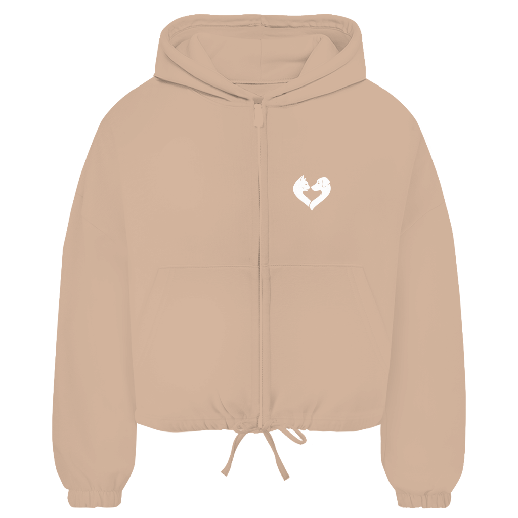 Damen Zipper Hoodie „Glücksmomente“