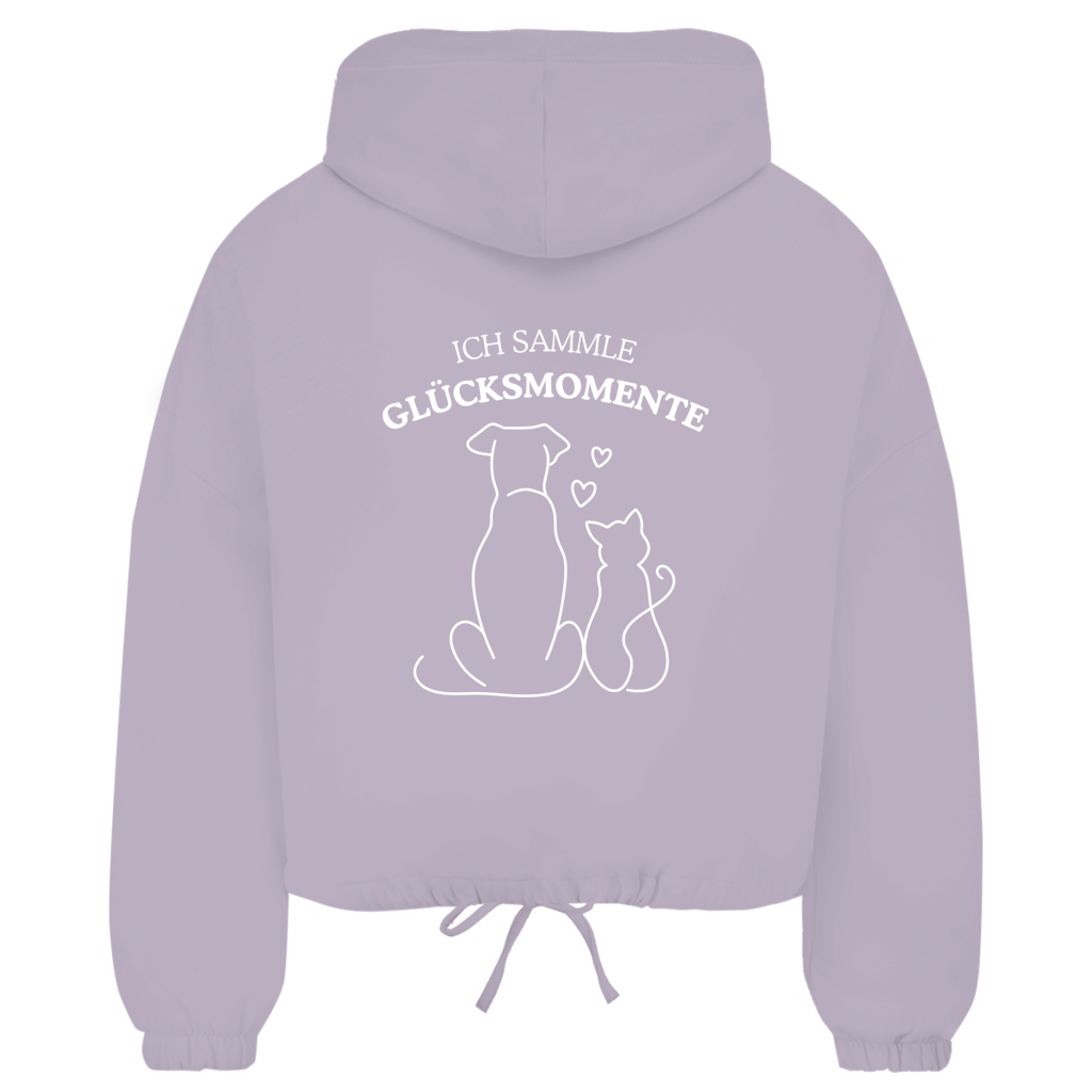 Glücksmomente – Premium Bio Zip-Hoodie Damen