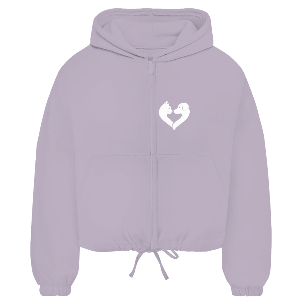 Glücksmomente – Premium Bio Zip-Hoodie Damen