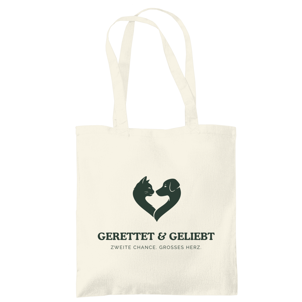 Gerettet & Geliebt – Bio Tragetasche