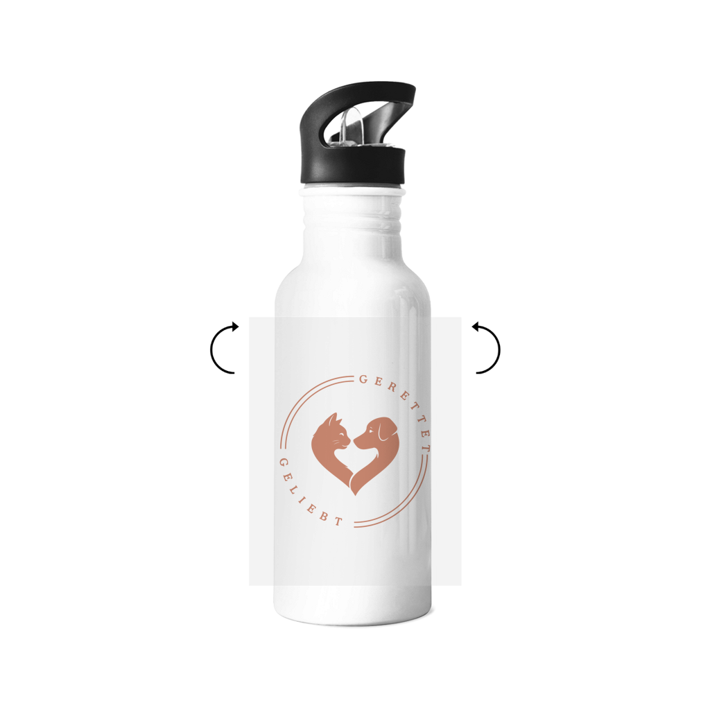 Gerettet & Geliebt – Edelstahl-Trinkflasche