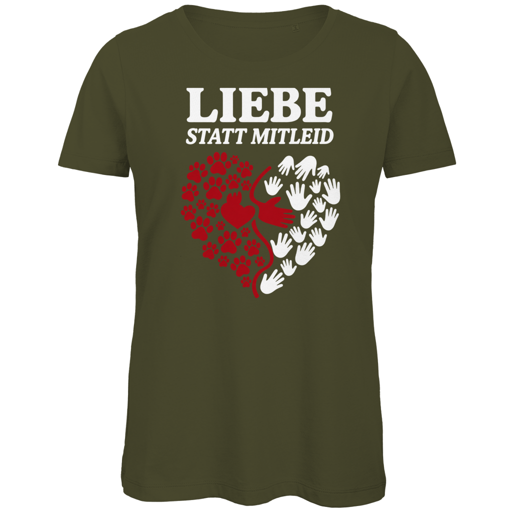 Liebe statt Mitleid – Damen Premium Bio T-Shirt
