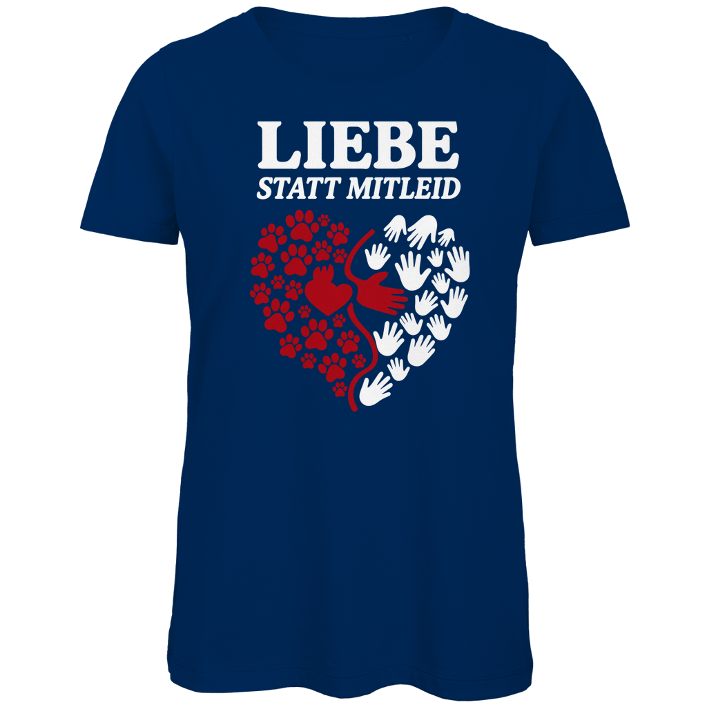 Liebe statt Mitleid – Damen Premium Bio T-Shirt