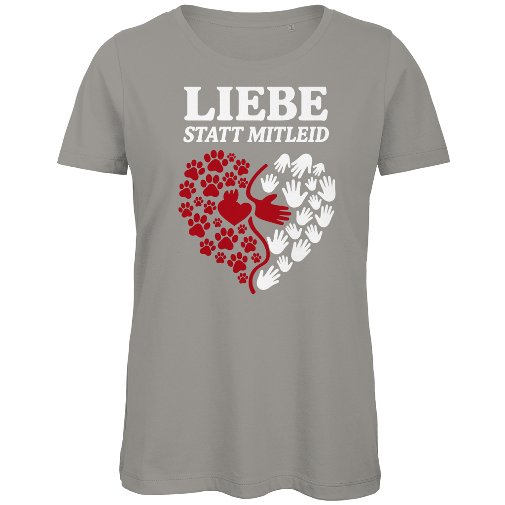Liebe statt Mitleid – Damen Premium Bio T-Shirt