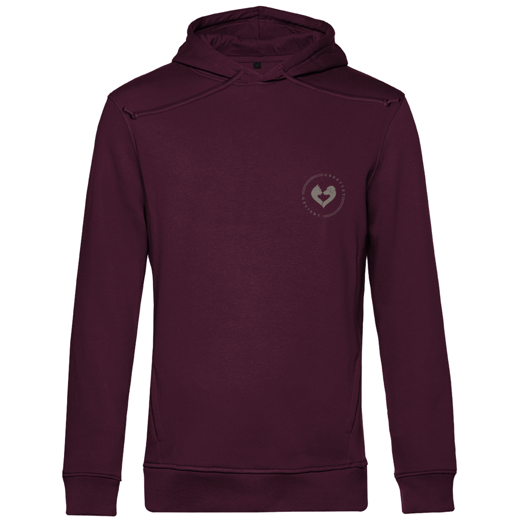 Glück hat vier Pfoten - Unisex Premium Bio Hoodie