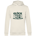Glück hat vier Pfoten - Unisex Premium Bio Hoodie