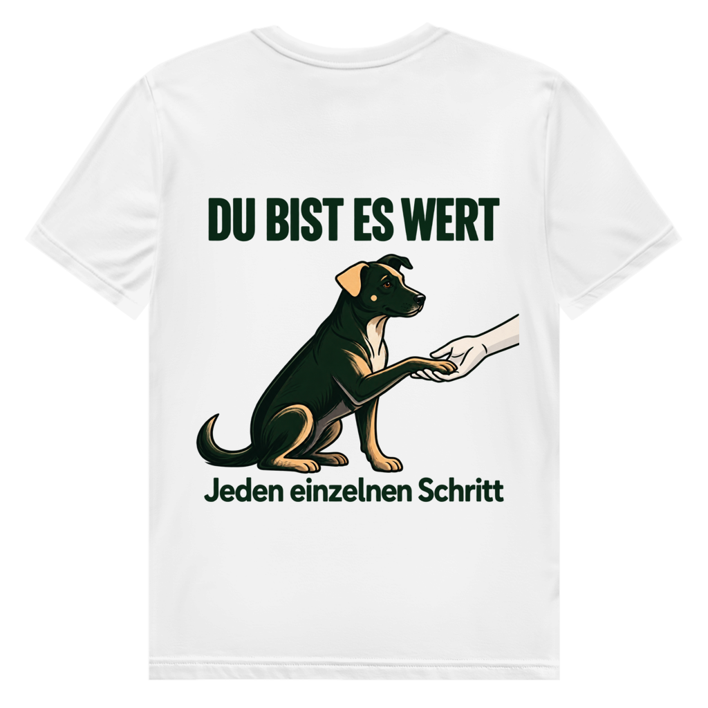 Du bist es wert – Premium Bio T-Shirt Herren