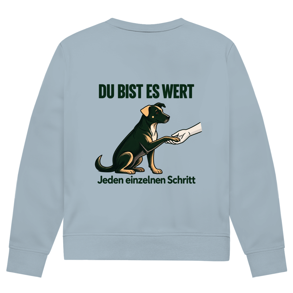 Du bist es wert - Premium Bio Sweatshirt  Herren