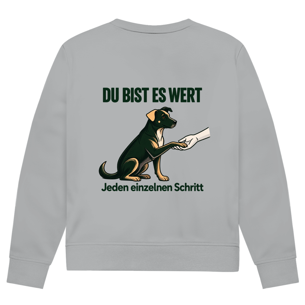 Du bist es wert - Premium Bio Sweatshirt  Herren