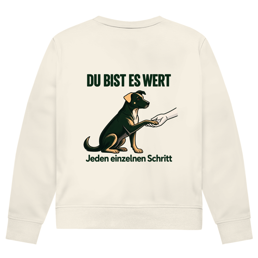 Du bist es wert - Premium Bio Sweatshirt  Herren