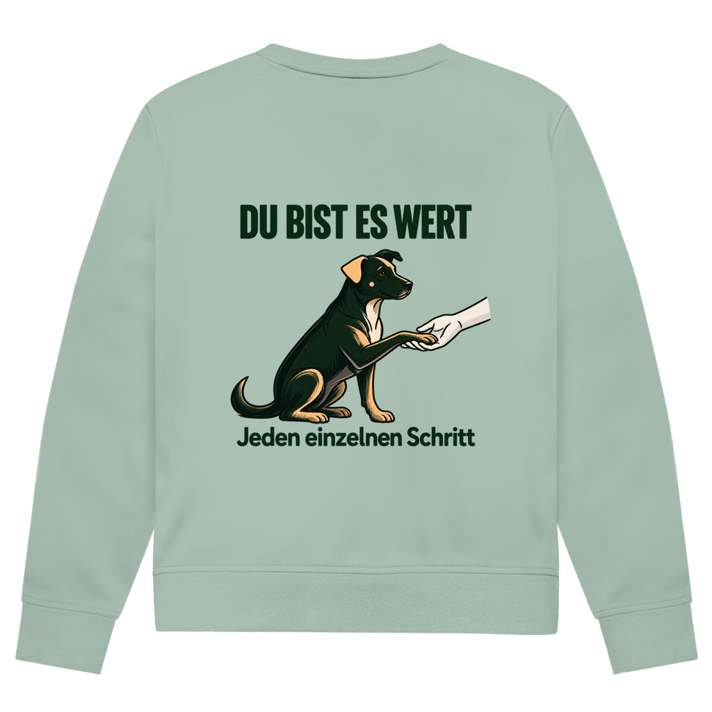 Du bist es wert - Premium Bio Sweatshirt  Herren