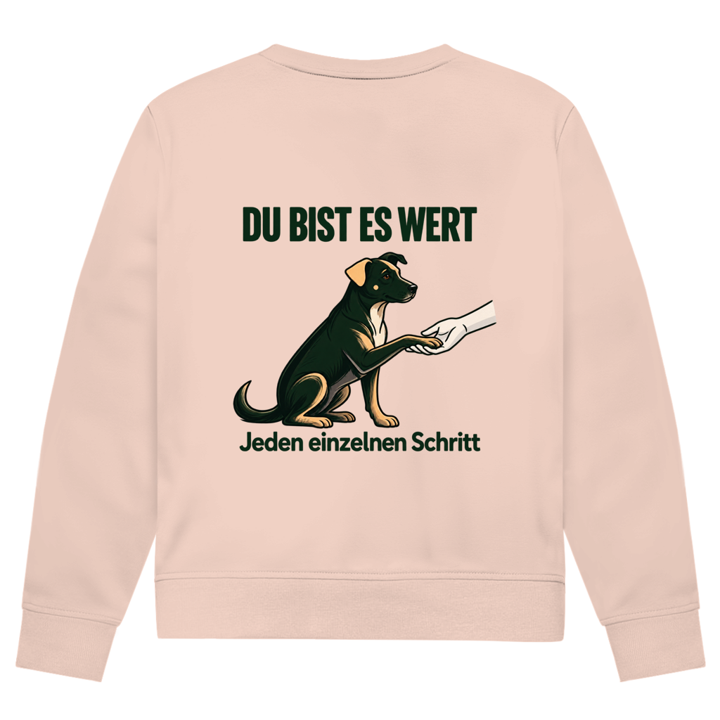 Du bist es wert - Premium Bio Sweatshirt  Herren