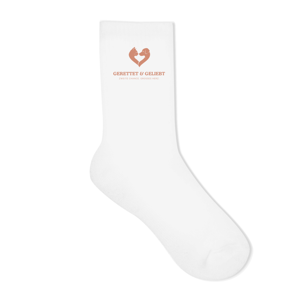 Gerettet & Geliebt – Crew Socken