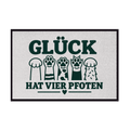 Glück hat vier Pfoten – Fußmatte