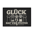 Glück hat vier Pfoten – Fußmatte