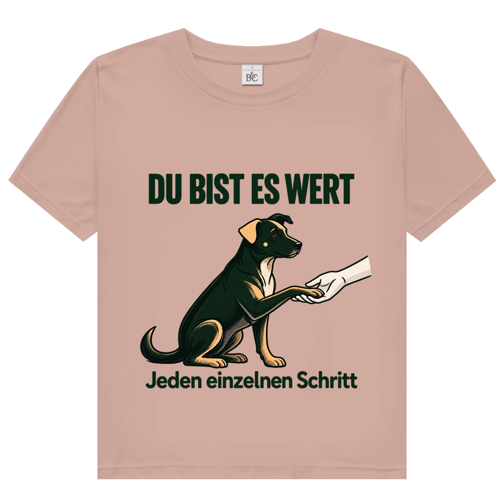 Du bist es wert - Premium Bio T-Shirt Damen