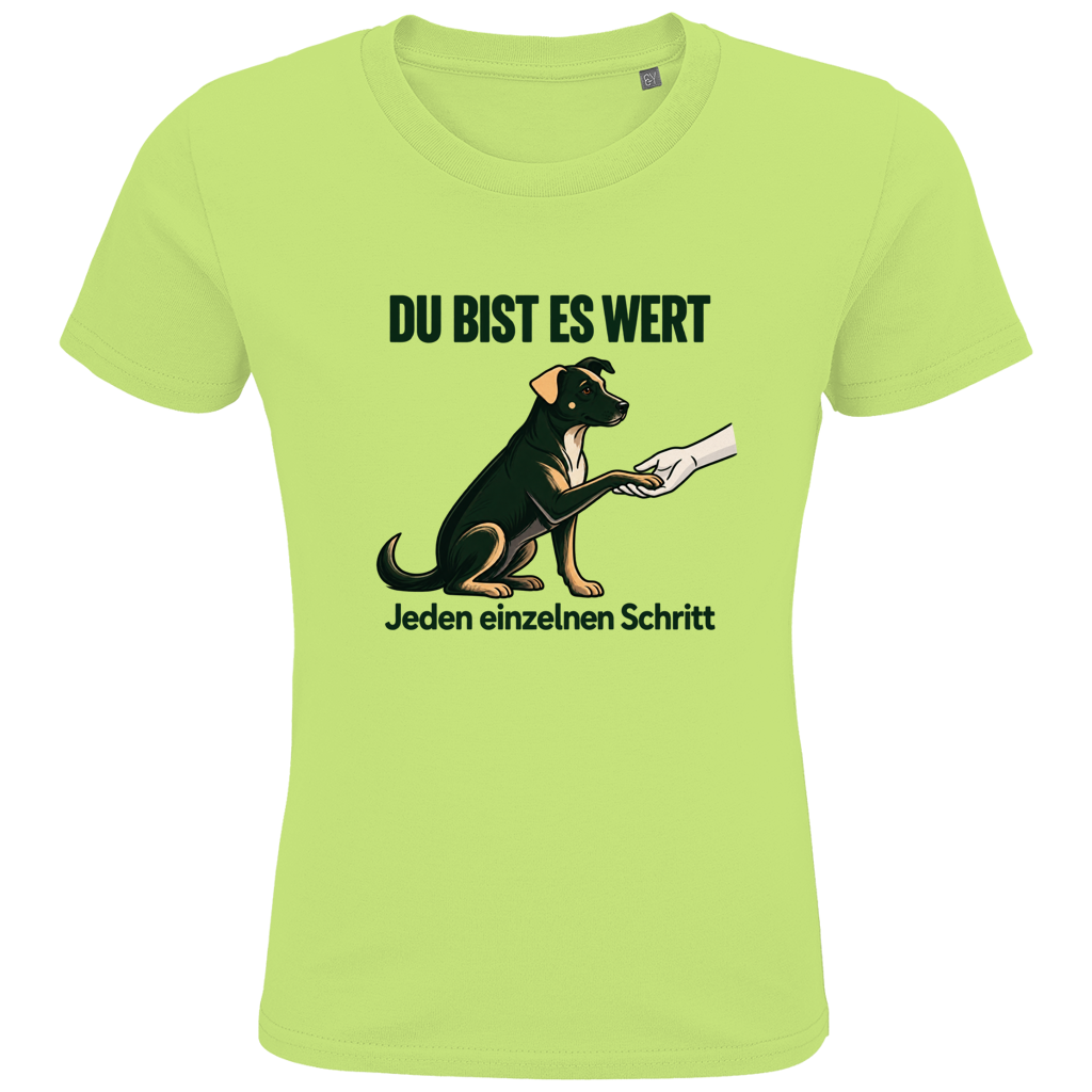 Du bist es wert - Premium Bio T-Shirt Kids