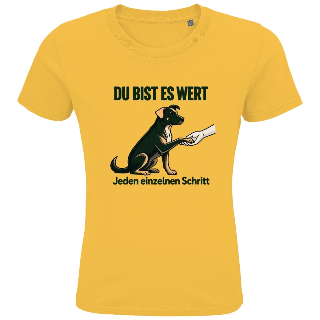 Du bist es wert - Premium Bio T-Shirt Kids