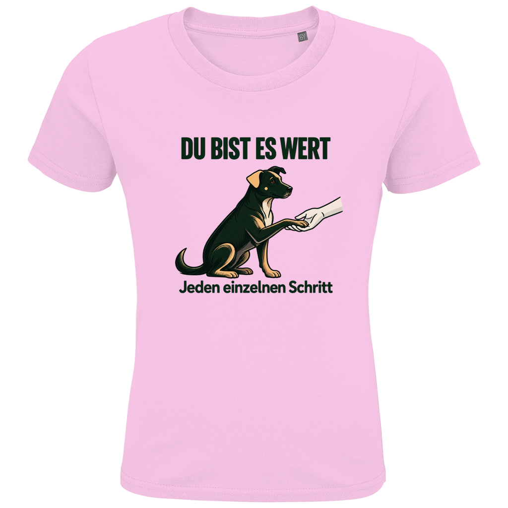 Du bist es wert - Premium Bio T-Shirt Kids