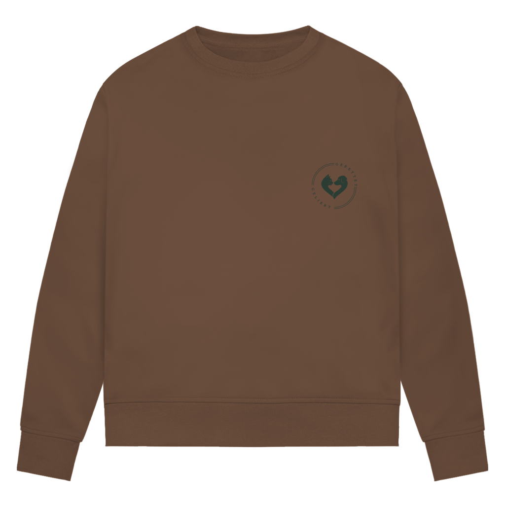 Gerettet. Geliebt. Endlich angekommen. - Premium Bio Sweatshirt  Damen