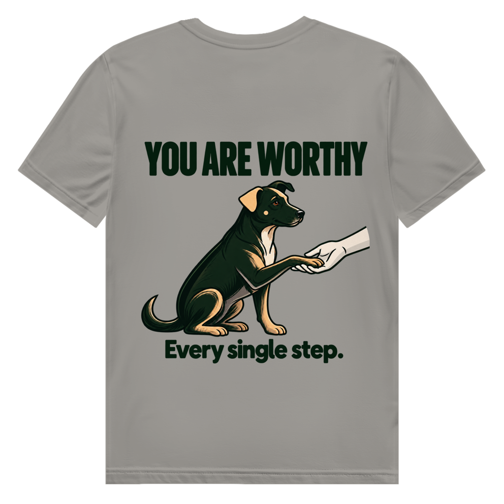 YOU ARE WORTHY. Every single step. -  Premium Bio T-Shirt Herren