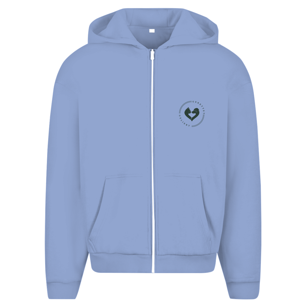 YOU ARE WORTHY. Every single step. - Unisex Oversize Zipper Hoodie