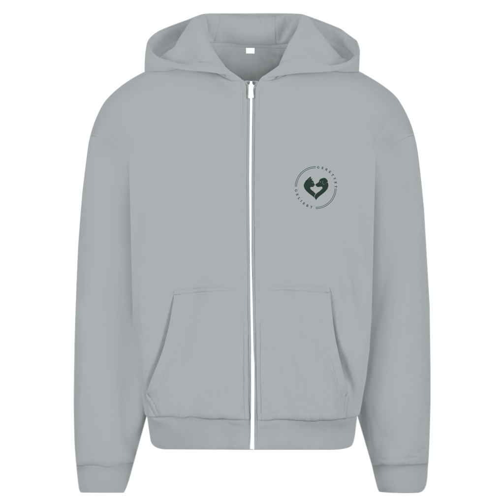 YOU ARE WORTHY. Every single step. - Unisex Oversize Zipper Hoodie