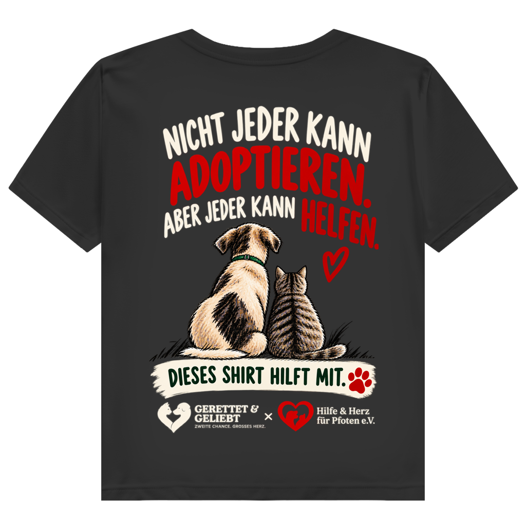 Jeder kann helfen - Premium Bio T-Shirt Damen (dunkle Farben)