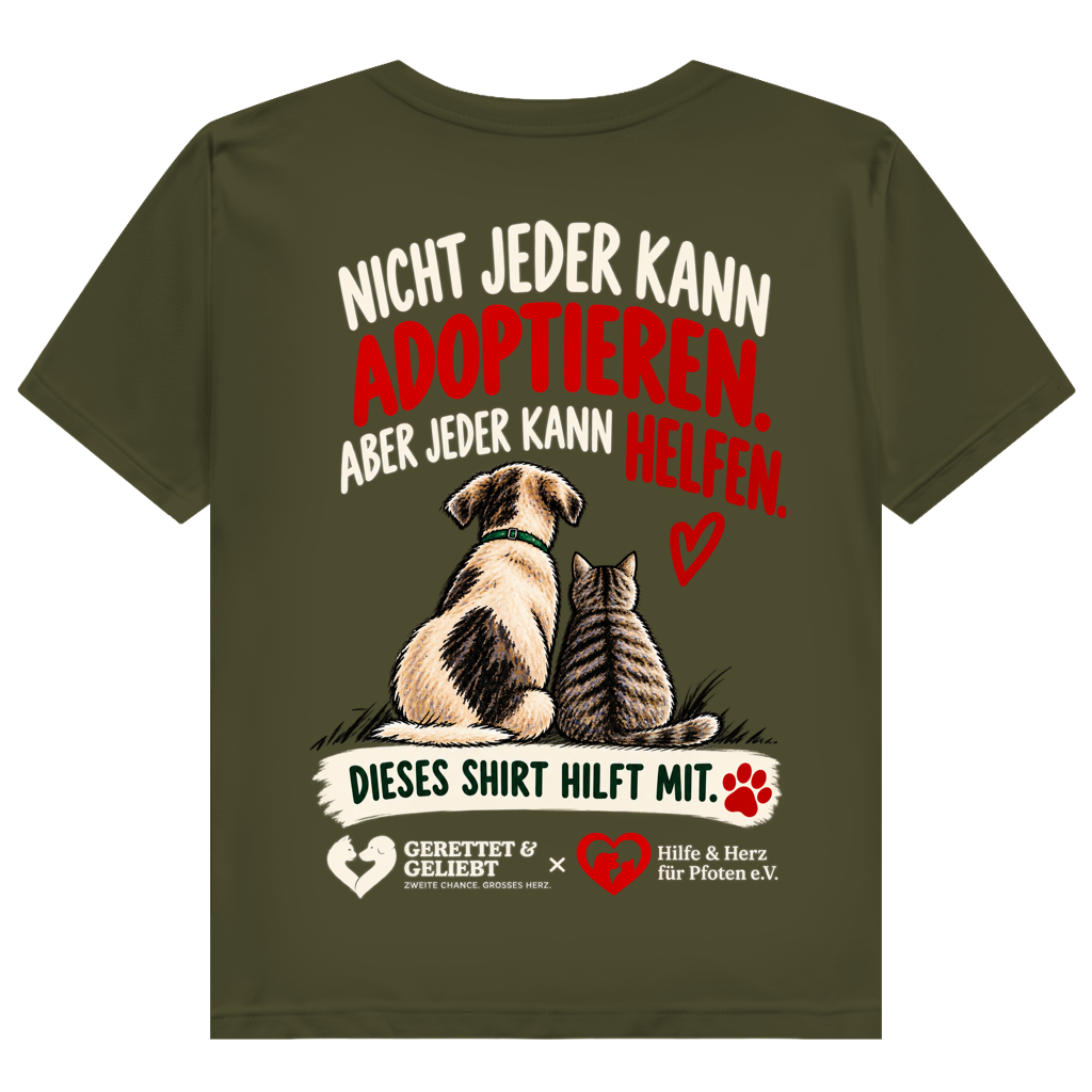 Jeder kann helfen - Premium Bio T-Shirt Damen (dunkle Farben)