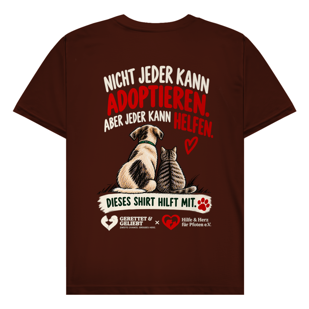 Jeder kann helfen - 100% Baumwolle T-Shirt Herren bis 5XL (dunkle Farben)