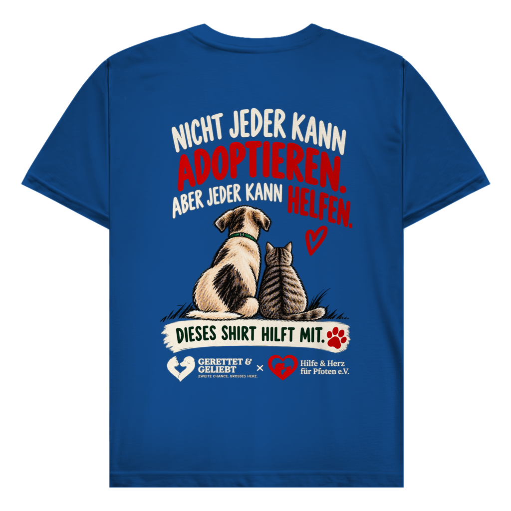 Jeder kann helfen - 100% Baumwolle T-Shirt Herren bis 5XL (dunkle Farben)