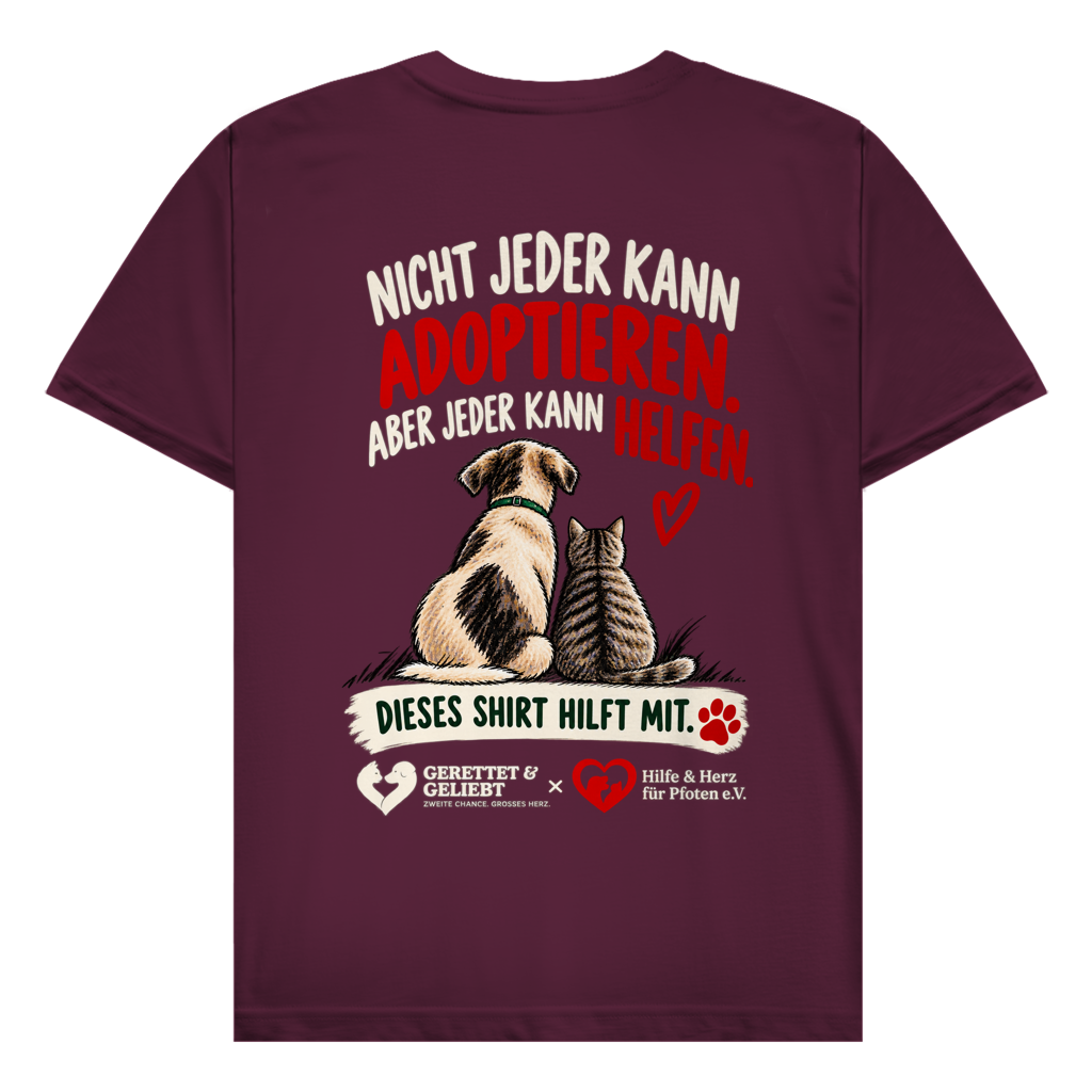Jeder kann helfen - 100% Baumwolle T-Shirt Herren bis 5XL (dunkle Farben)