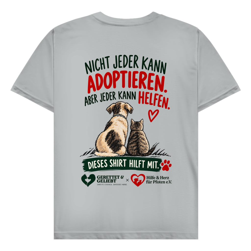 Jeder kann helfen - 100% Baumwolle T-Shirt Herren bis 5XL (helle Farben)