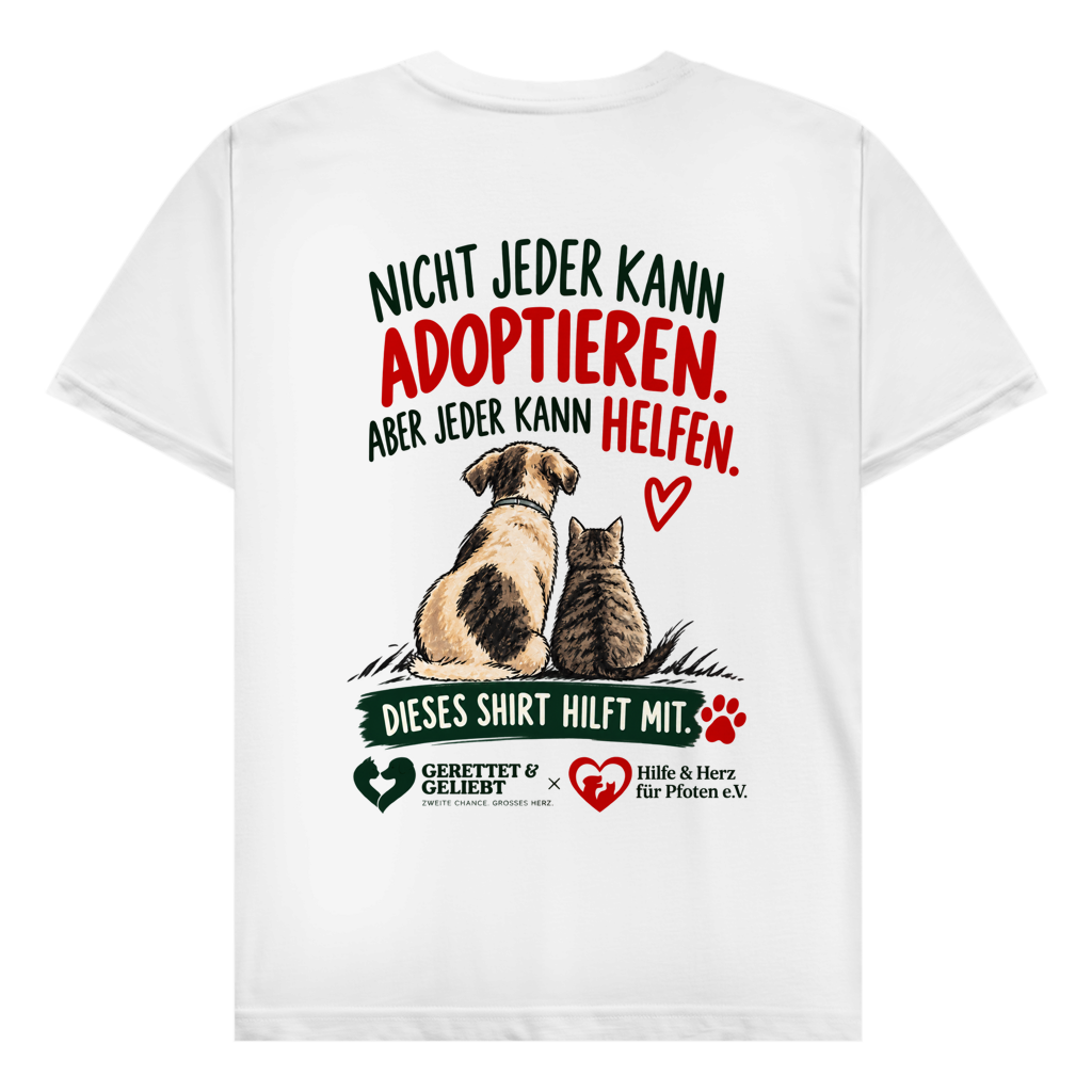 Jeder kann helfen - 100% Baumwolle T-Shirt Herren bis 5XL (helle Farben)