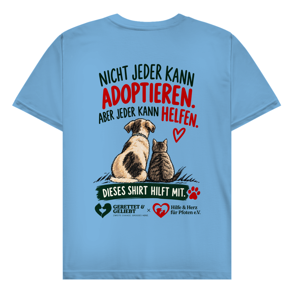 Jeder kann helfen - 100% Baumwolle T-Shirt Herren bis 5XL (helle Farben)