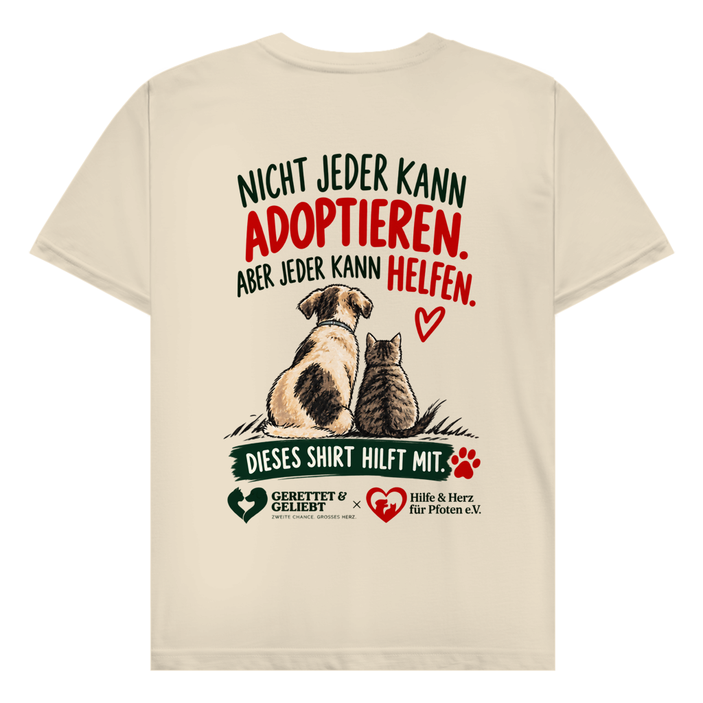 Jeder kann helfen - 100% Baumwolle T-Shirt Herren bis 5XL (helle Farben)