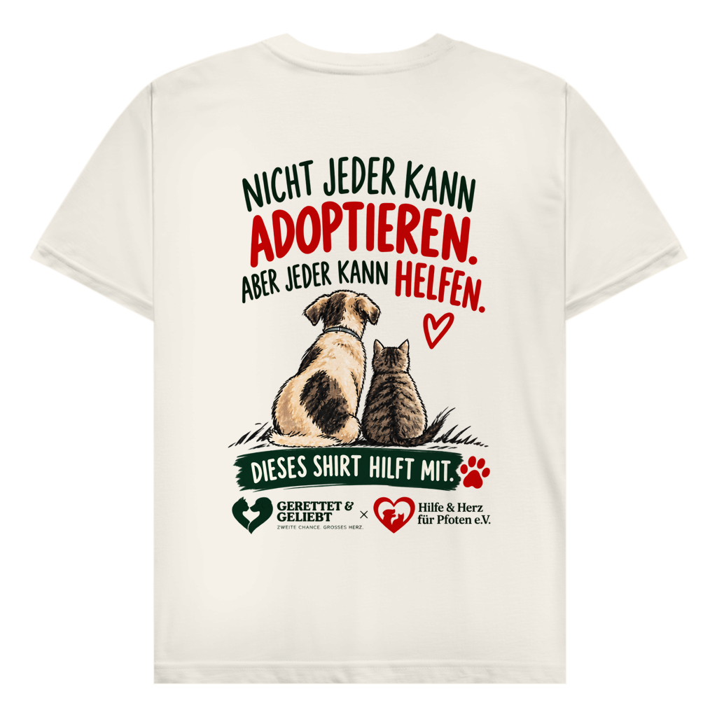 Jeder kann helfen - 100% Baumwolle T-Shirt Herren bis 5XL (helle Farben)