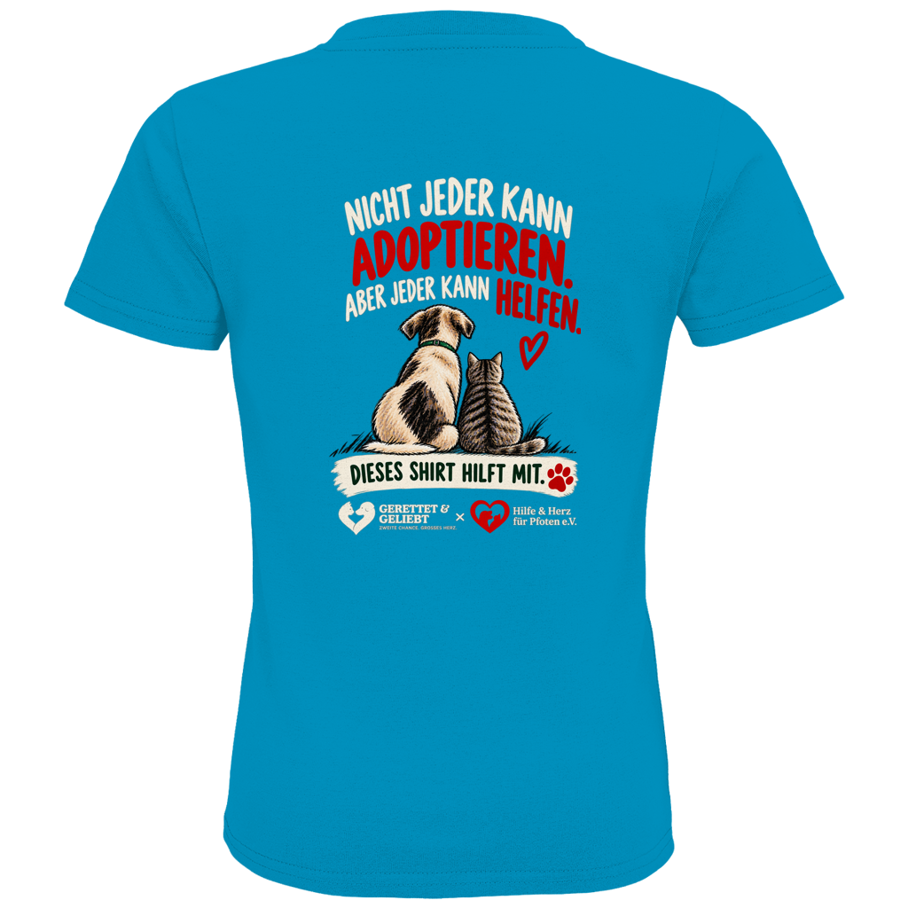 Jeder kann helfen - Premium Bio T-Shirt Kids (dunkle Farben)