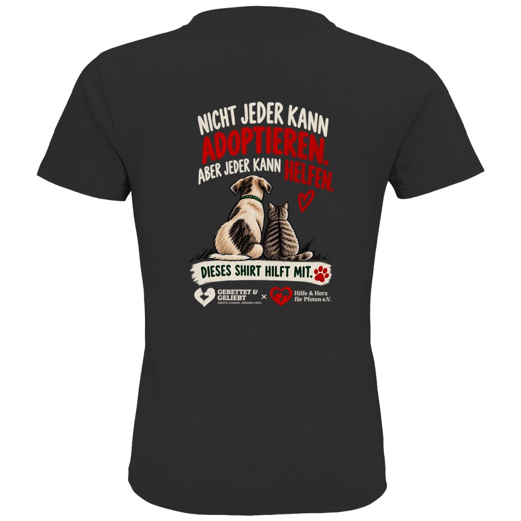 Jeder kann helfen - Premium Bio T-Shirt Kids (dunkle Farben)