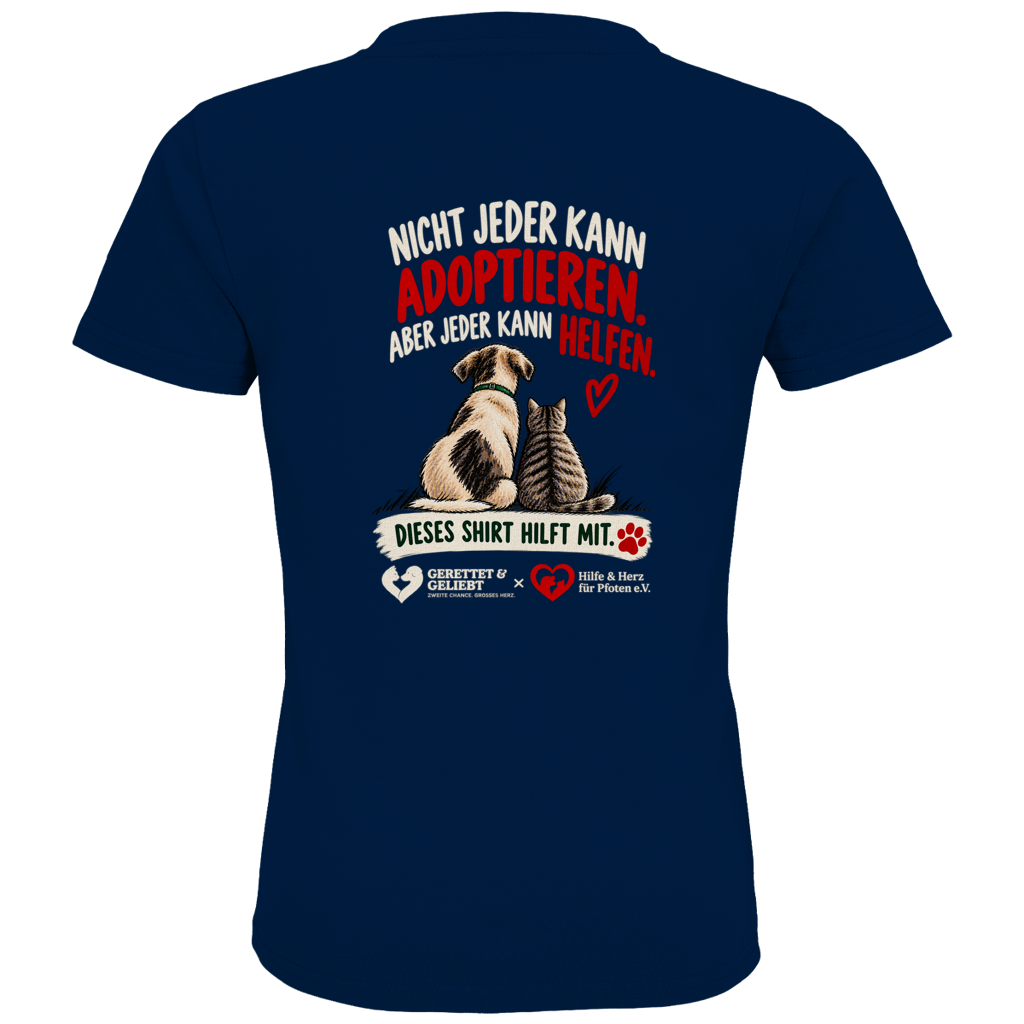 Jeder kann helfen - Premium Bio T-Shirt Kids (dunkle Farben)
